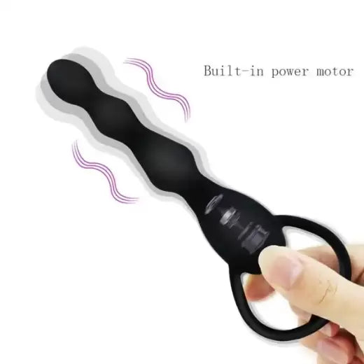 Soft-Silicone-Anal-Beads-Vibrator-for-Women-4 Vibrating Anal Beads